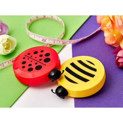 SEW TASTY Bee & Ladybug Tape Measures 150cm/60in 20-Pc Display