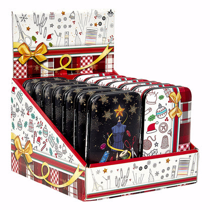 SEW TASTY Christmas Faux Leather Sewing Kit 14-Pc Display