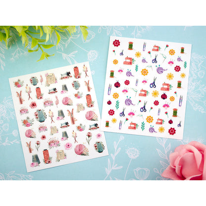 SEW TASTY Nail Decal Stickers Display Sewing Designs 122 Stickers