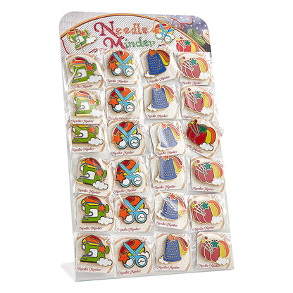 SEW TASTY Needle Minder Display 24-Piece Assorted Designs