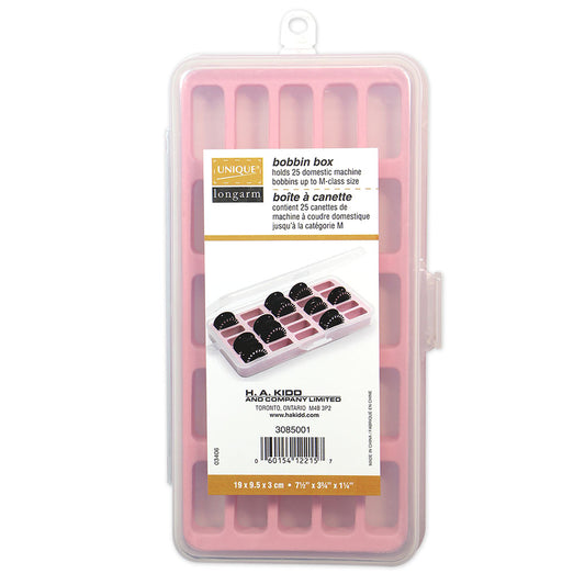 Unique Longarm Bobbin Box – Holds 25 Class M Bobbins – Foam Insert