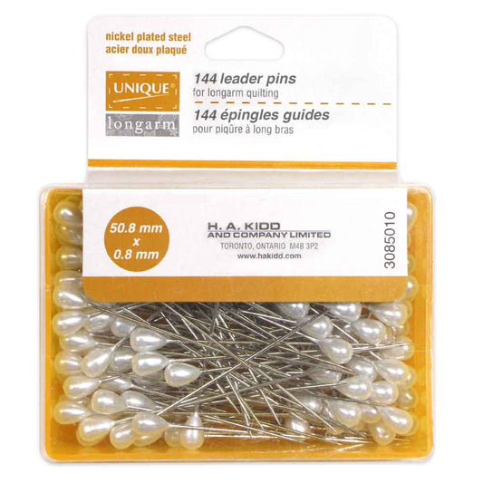 Unique Longarm Quilting Pins – Pear-Shaped Head – 50.8 × 0.8 mm – 144 pcs