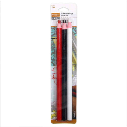 Unique Longarm Film Marking Pencils – Wax Core – 3 pcs