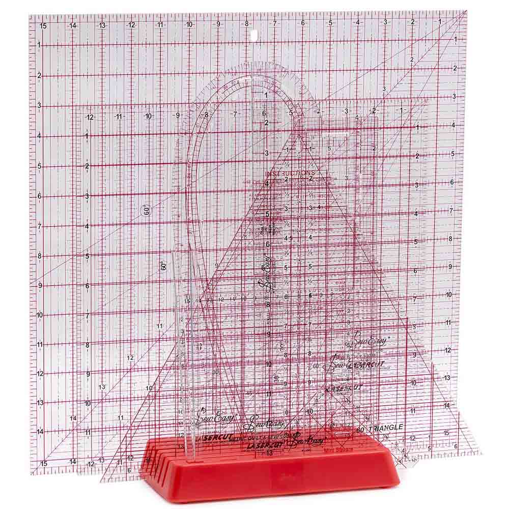 SEW EASY Ruler and Template Stand Wall-Mountable 21 x 11 x 3 cm
