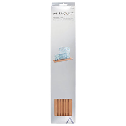 MILWARD Ruler Rack Large 5-Slot Beech Wood