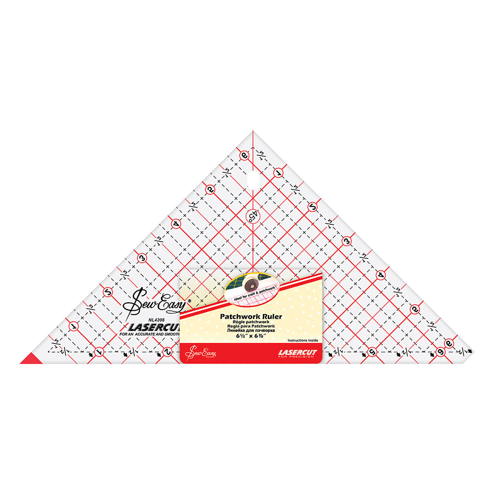 SEW EASY 90° Triangle Ruler Half-Square 6 1/2 x 6 7/8 in
