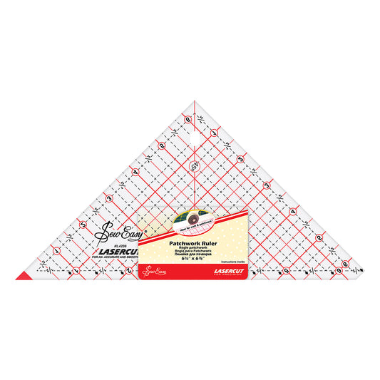 SEW EASY 90° Triangle Ruler Half-Square 6 1/2 x 6 7/8 in