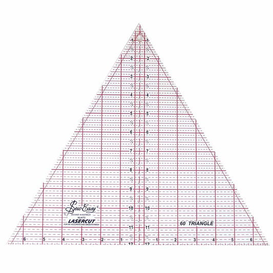 SEW EASY 60° Triangle Ruler 12 x 13 7/8 in