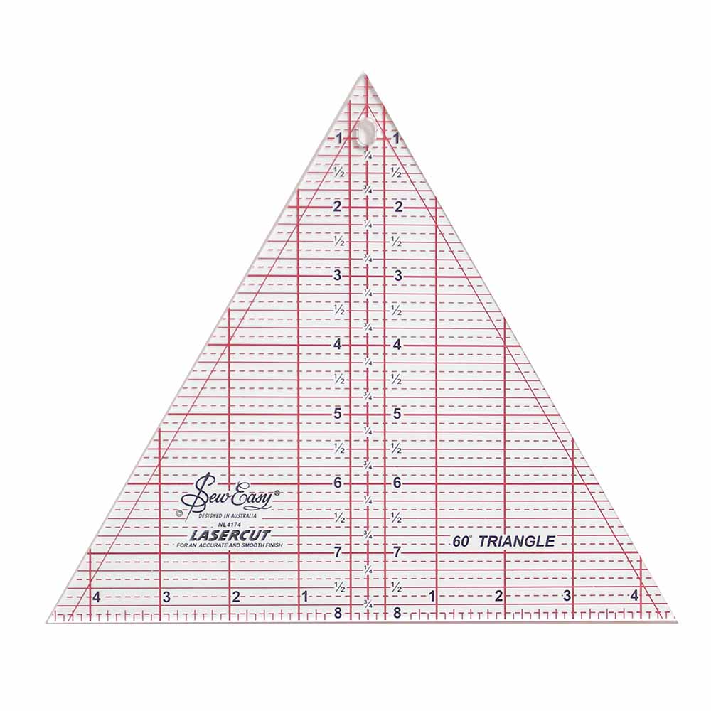 SEW EASY 60° Triangle Ruler 8 x 9 1/4 in