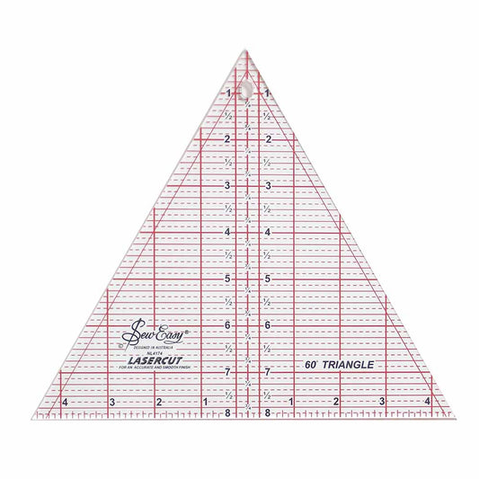 SEW EASY 60° Triangle Ruler 8 x 9 1/4 in