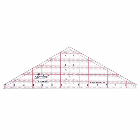 SEW EASY Half Diamond Ruler 4 1/2 x 14 1/4 in
