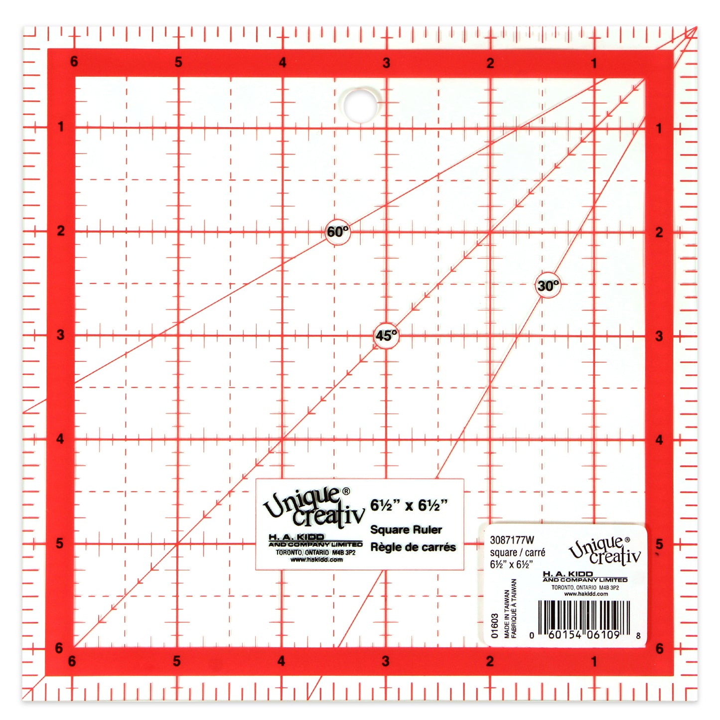 SEW EASY Square Ruler 6 1/2 x 6 1/2 in