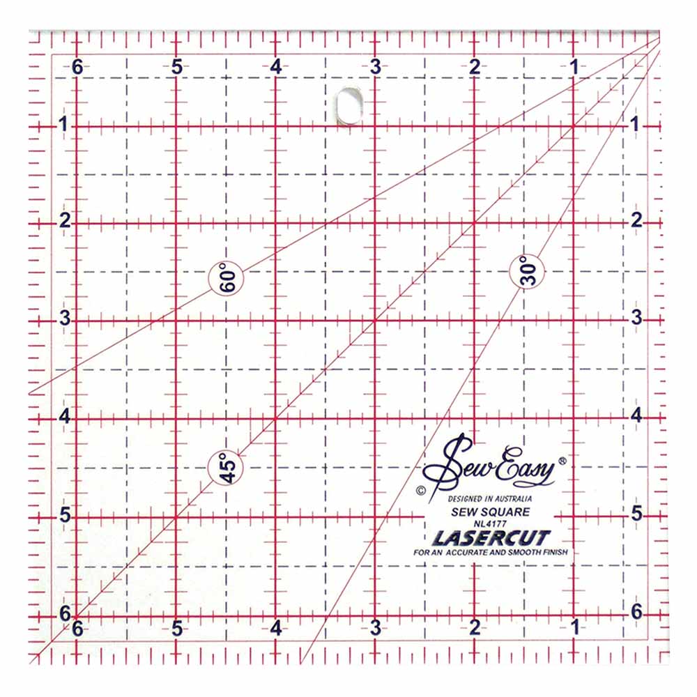 SEW EASY Square Ruler 6 1/2 x 6 1/2 in