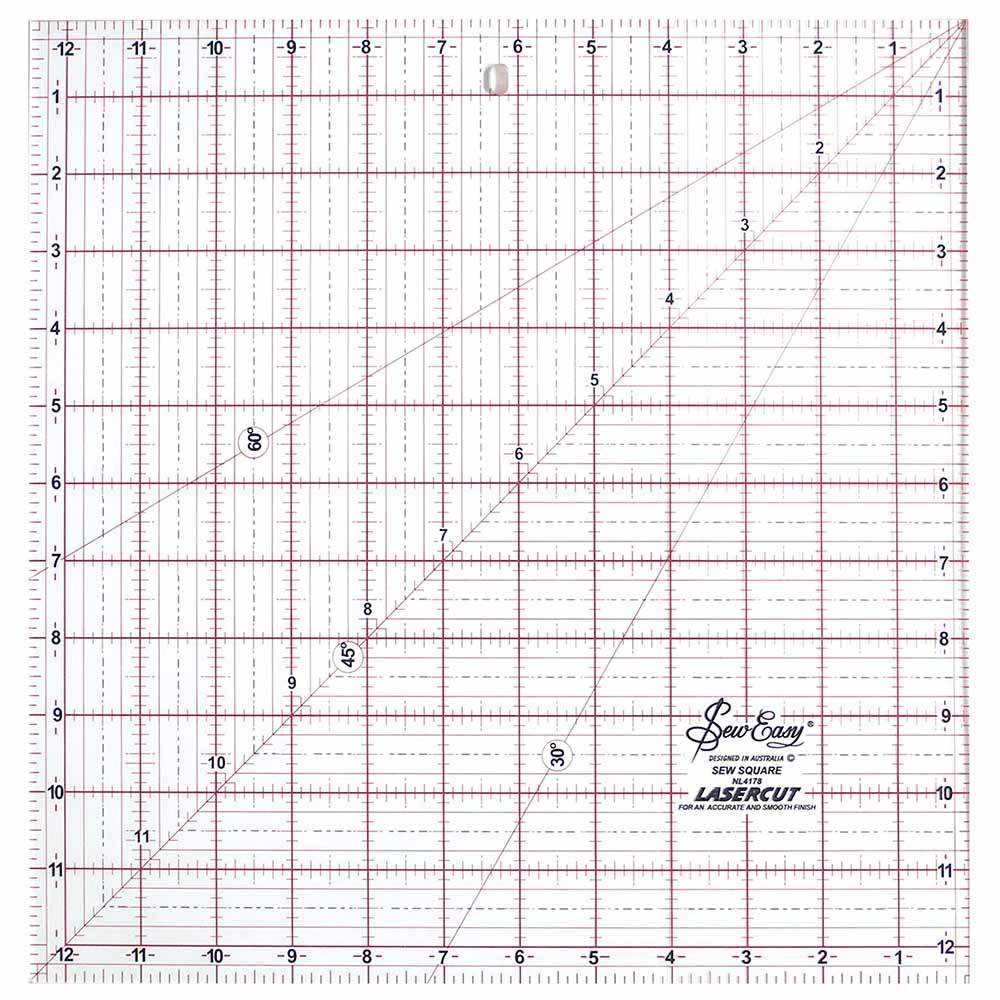 SEW EASY Square Ruler 12 1/2 x 12 1/2 in