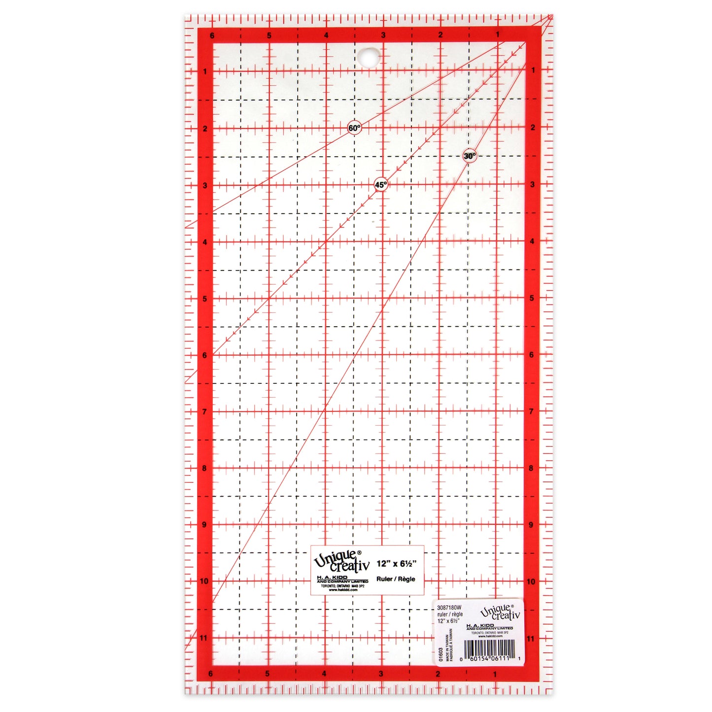 SEW EASY Quilting Ruler 12 x 6 1/2 in