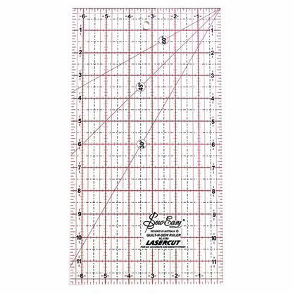SEW EASY Quilting Ruler 12 x 6 1/2 in
