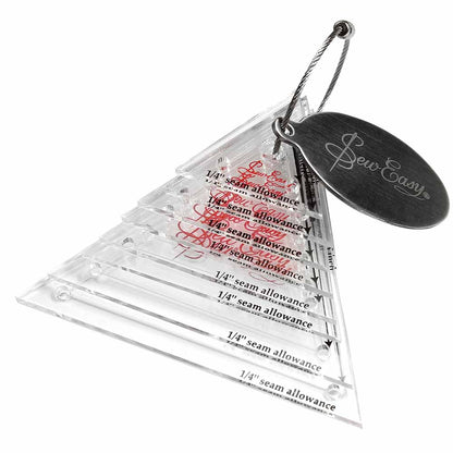 Sew Easy Triangle Template Set Quilting 8 Pcs (3/4" To 3")