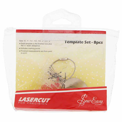 Sew Easy Triangle Template Set Quilting 8 Pcs (3/4" To 3")