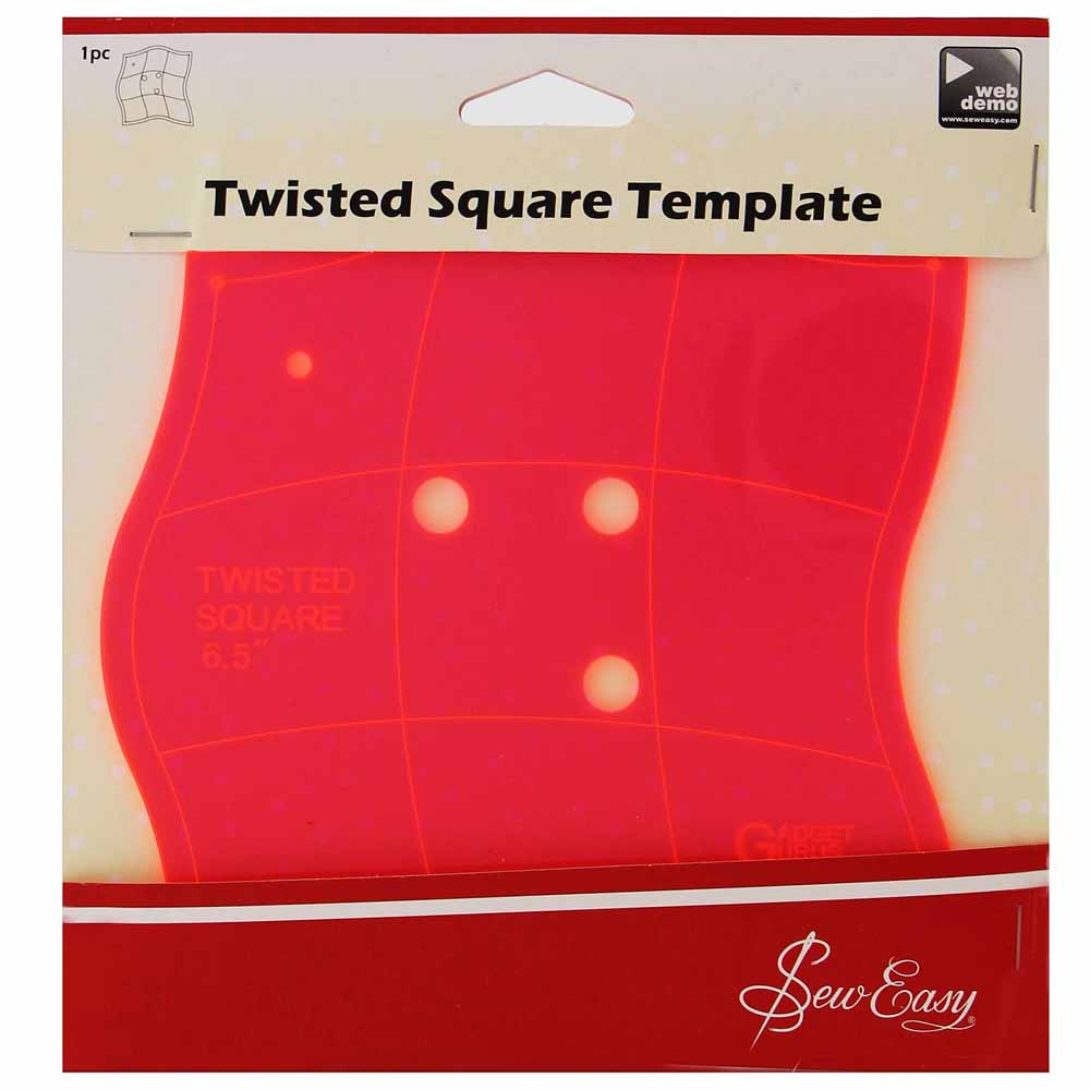 Sew Easy Twisted Square Template Quilting 16.5 Cm (6-1/2")