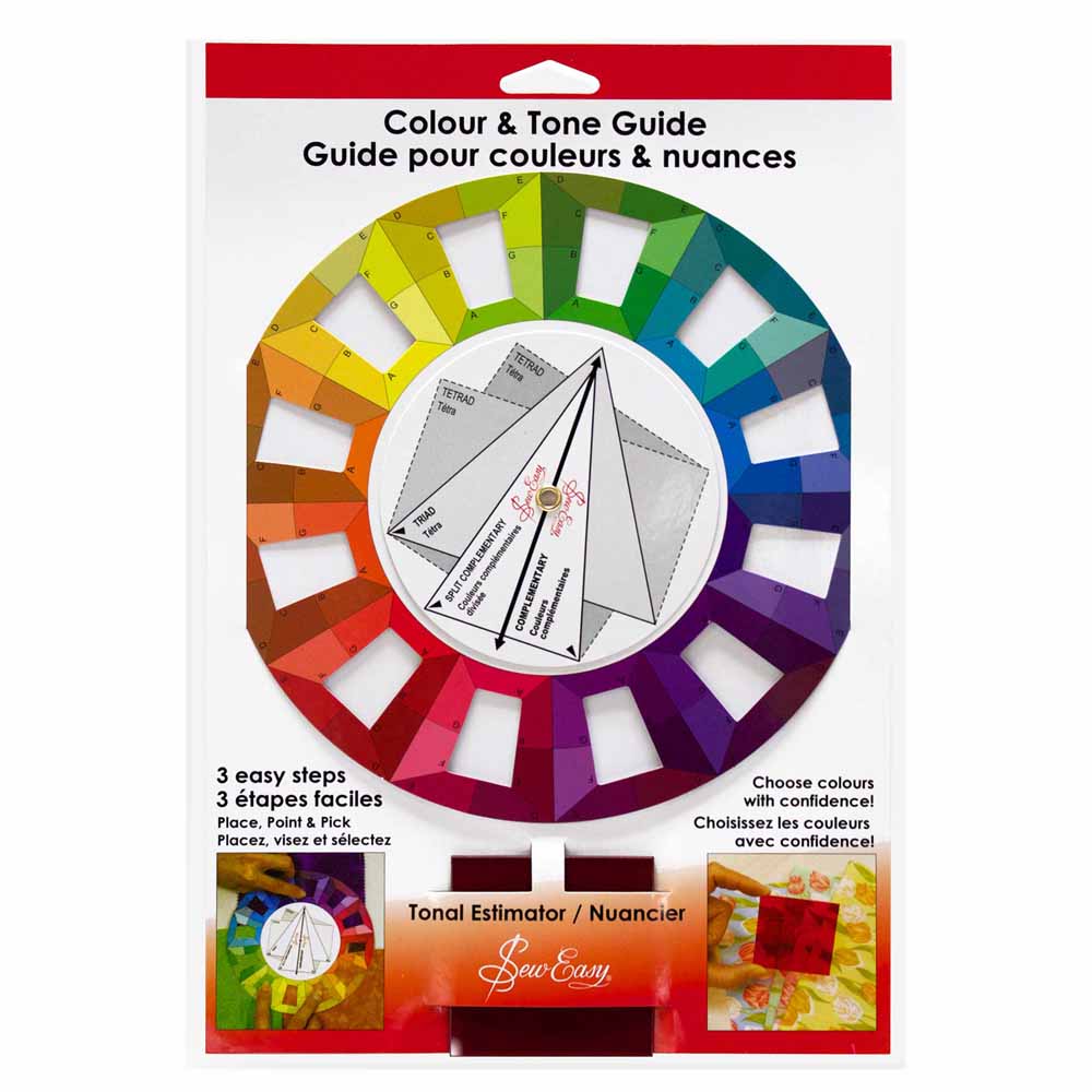 Sew Easy Colour & Tone Guide Colour Wheel + Tonal Estimator