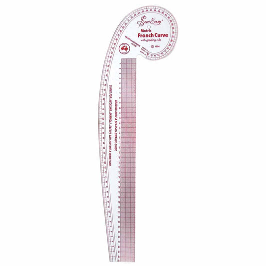 Sew Easy Metric French Curve Pattern 30" / 76 Cm