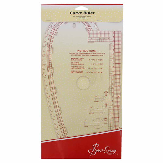 Sew Easy Curve Ruler Multi-use Metric & Imperial