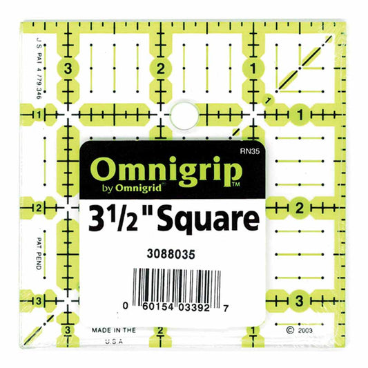 OMNIGRIP Ruler Neon 3-1/2" X 3-1/2" (8.9 X 8.9 Cm)