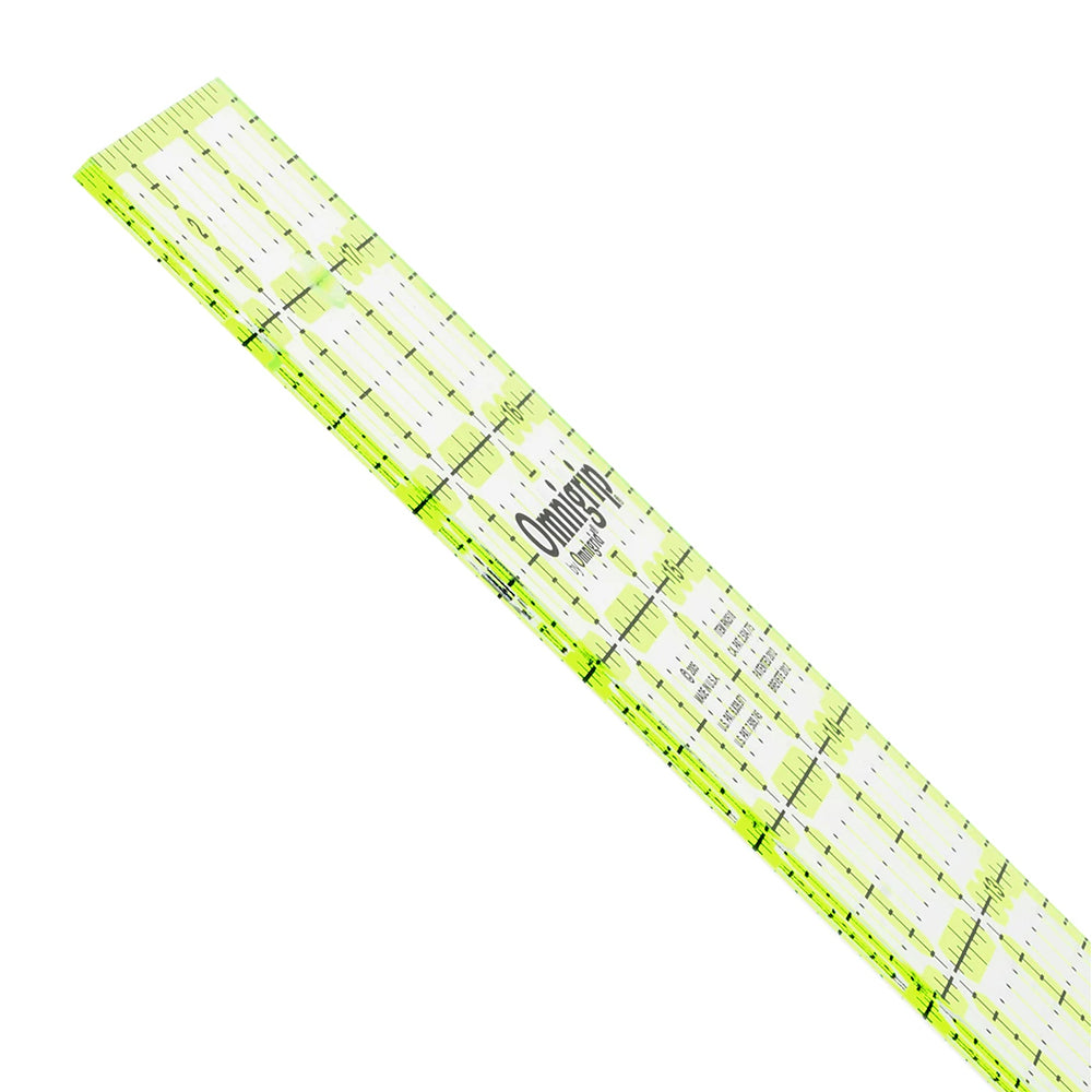 OMNIGRIP Ruler Neon 5" X 5" (12.7 X 12.7 Cm)
