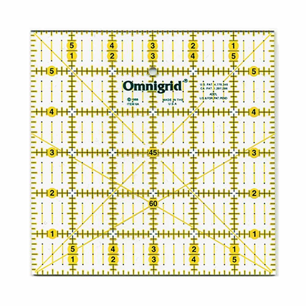 OMNIGRID Angles Square Ruler 6" × 6"