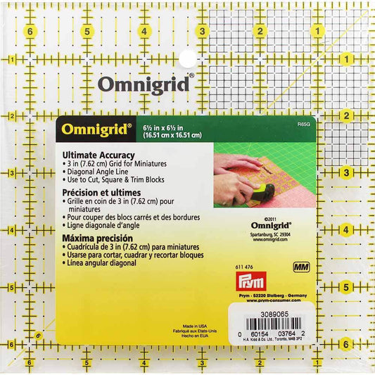 OMNIGRID Square Grid Square Ruler 6½" × 6½"