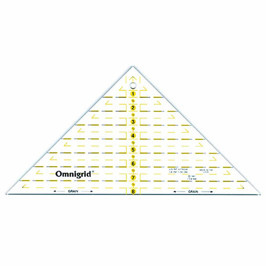 OMNIGRID Quarter-Square Triangle Quilting Ruler Up To 8 in