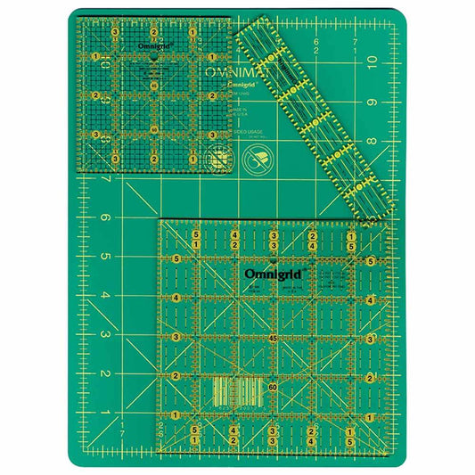 OMNIGRID Quilting Travel Kit 4-Piece With 8.75 in x 11.75 in Mat