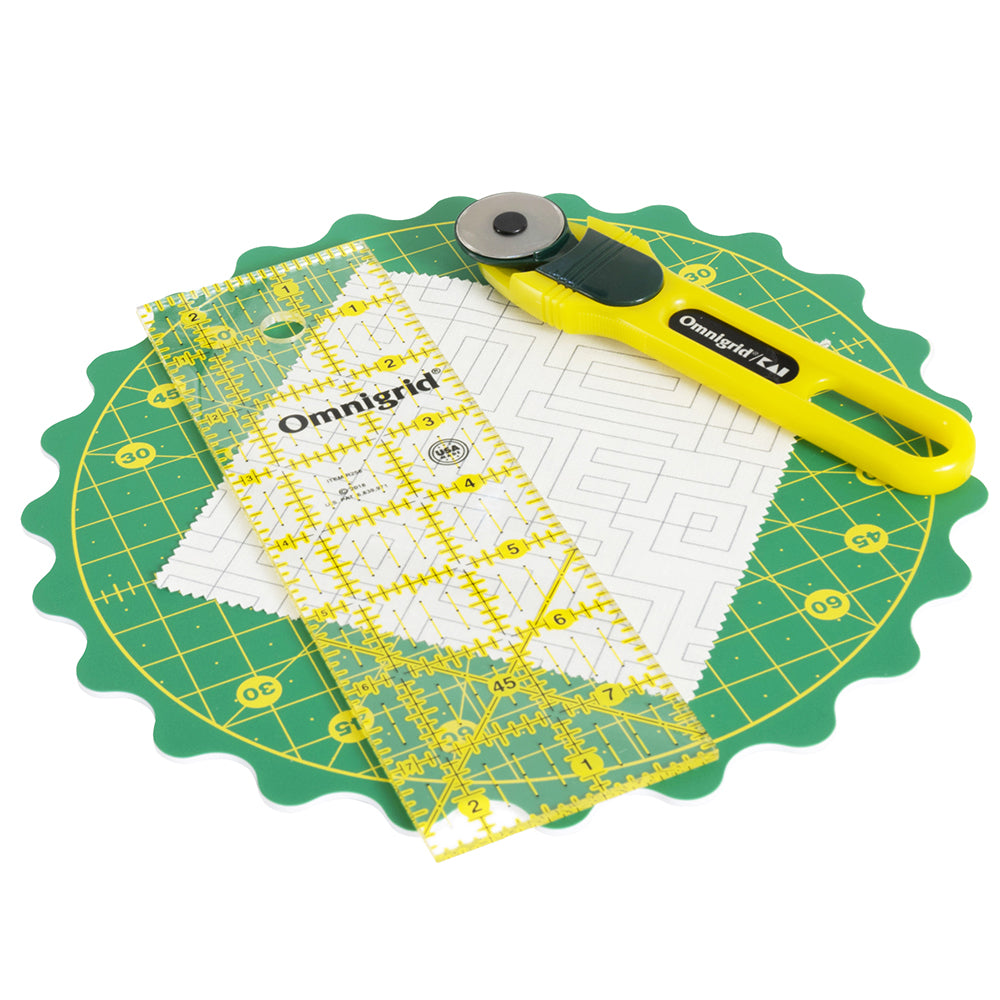 OMNIGRID 360° Rotating Self-Healing Cutting Mat 8 in Diameter