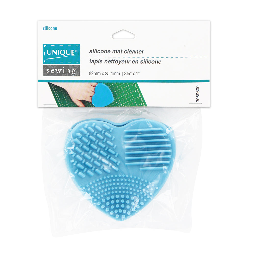 UNIQUE SEWING Silicone Mat Cleaner – Heart‑Shaped