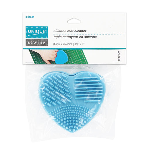 UNIQUE SEWING Silicone Mat Cleaner – Heart‑Shaped