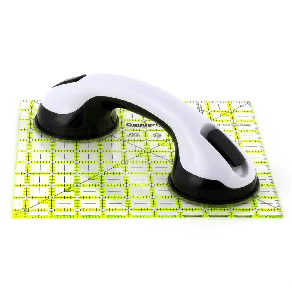 OMNIGRID Double Suction Cup Ruler Grip Handle For Rotary Cutting