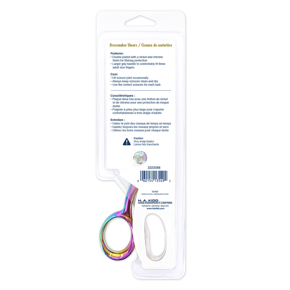 KLASSE Rainbow Dressmakers Shears 21 cm (8 1/4 in)