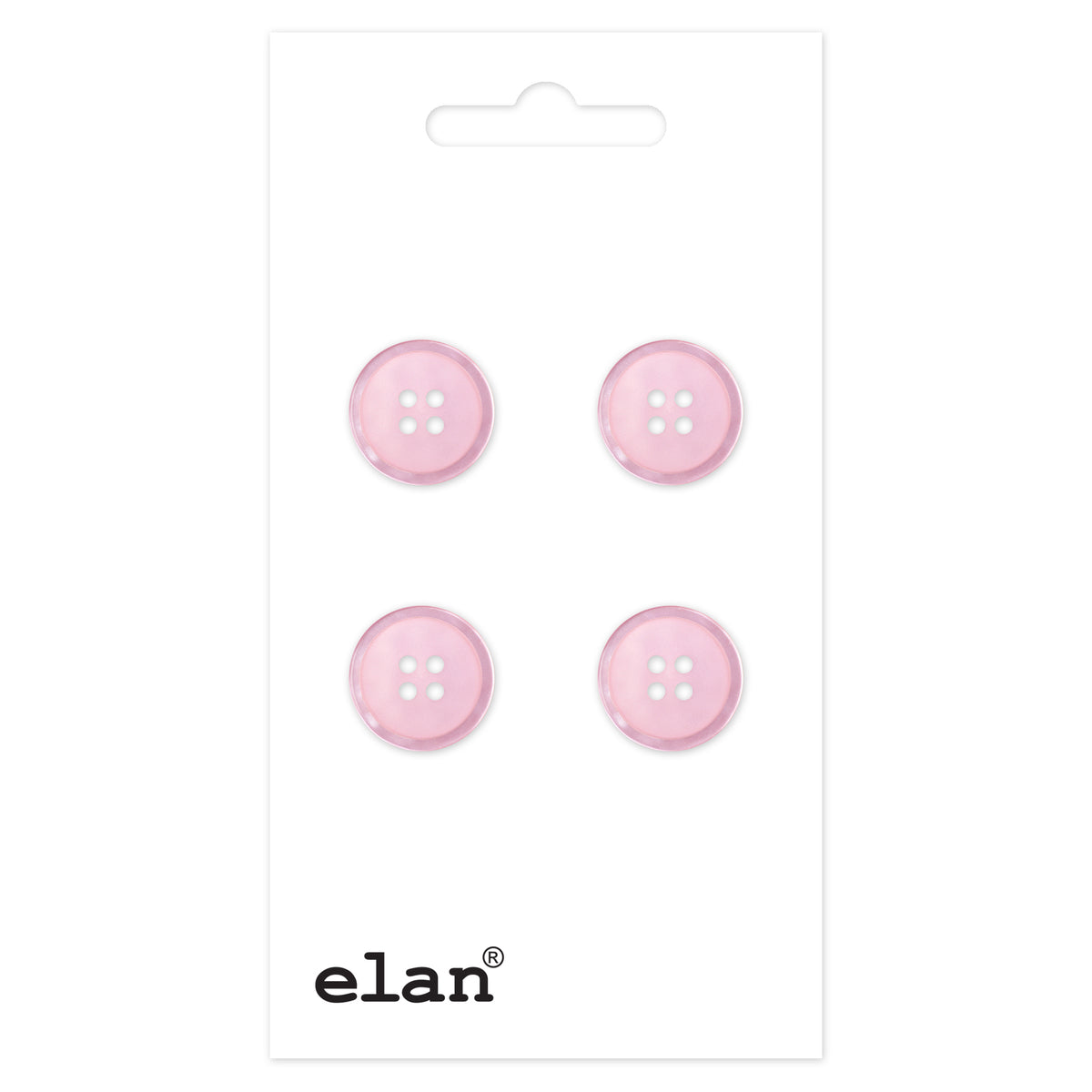 ELAN 4 Hole Button 12 mm (1/2 in), 4 Count
