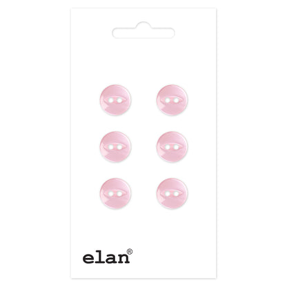 ELAN 2-Hole Button — 9 mm (3/8 in.) — 6 Count - packaged product view