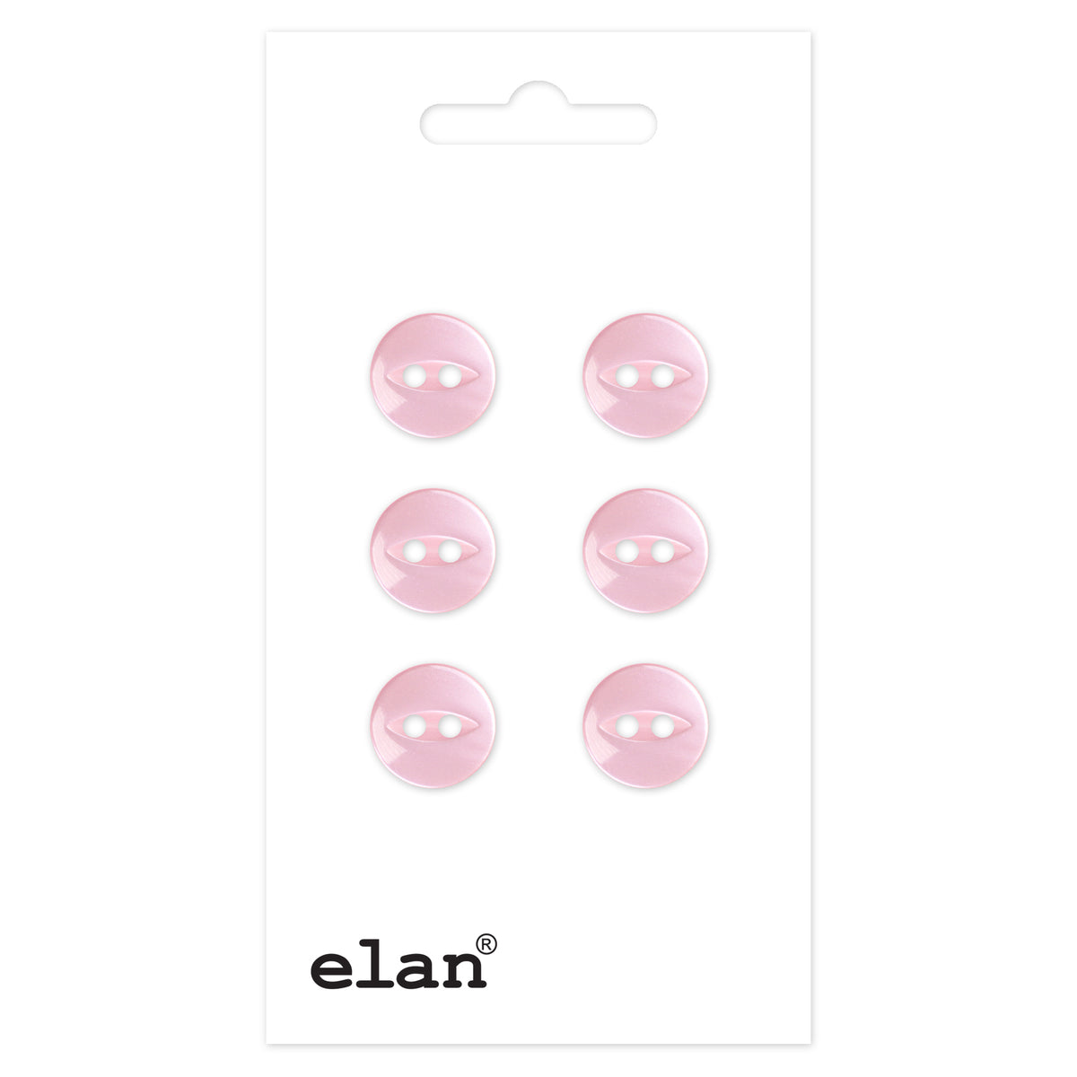 ELAN 2-Hole Button, 10mm (3/8in), 6 Pack