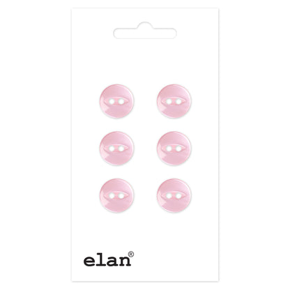 ELAN 2-Hole Button, 10mm (3/8in), 6 Pack
