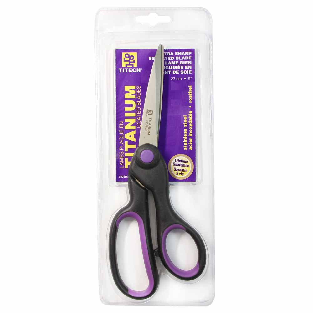 TITECH Extra‑Sharp Serrated Blade Scissors – 9″ (22.9 cm)
