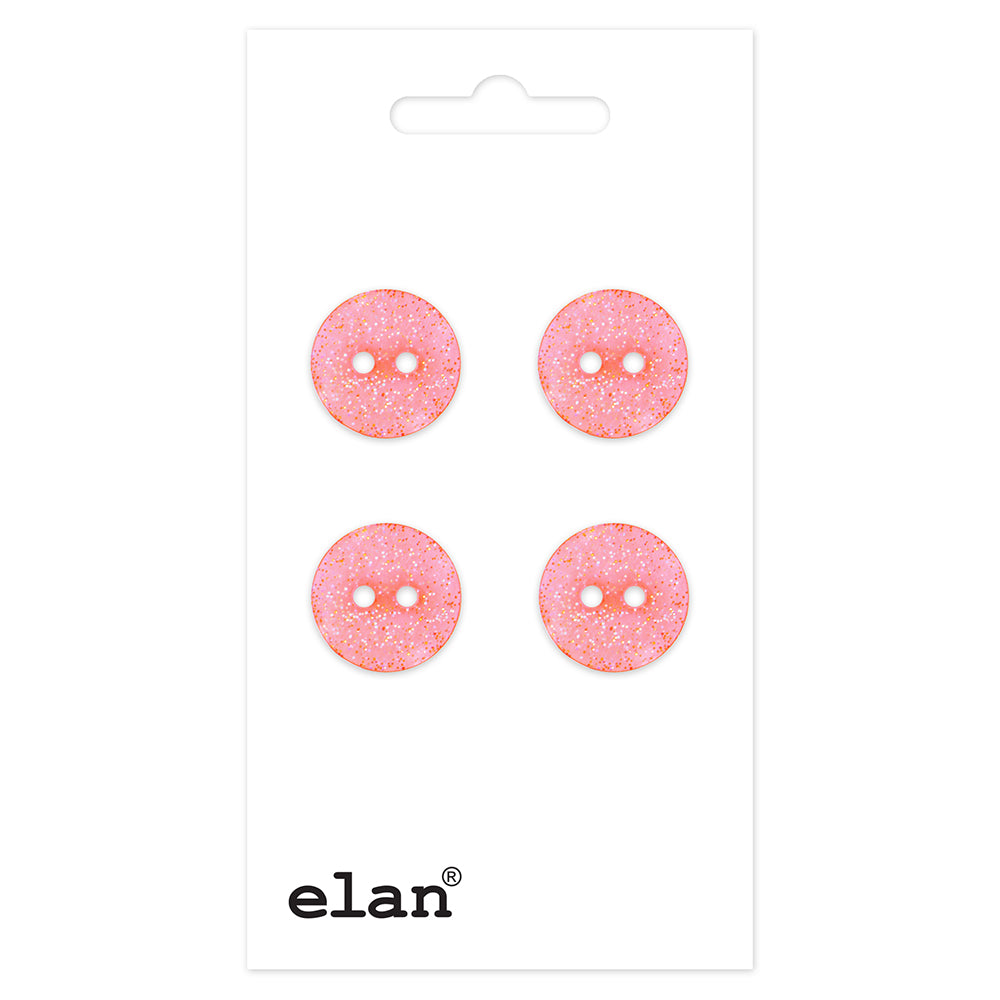 ELAN 2-Hole Button, 13 mm (1/2 Inch), 4 Count