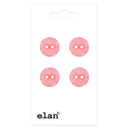ELAN 2-Hole Button, 13 mm (1/2 Inch), 4 Count