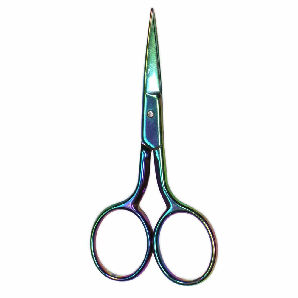 RAINBOW Titanium Embroidery Scissors, 90 mm (3 1/2 Inch), 18 Display