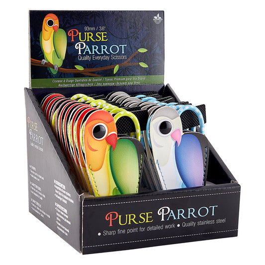 SEW TASTY Purse Parrot Embroidery Scissors, 3 5/8 Inch, 20 Display