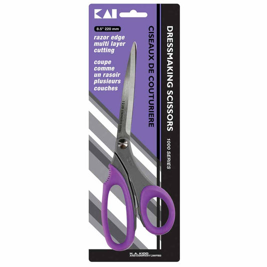 KAI 1000 Series Tailoring Scissors Soft-Grip 8 1/2 in (220 mm) Black/Gray