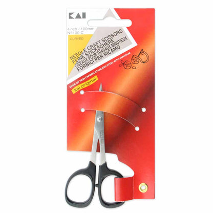 KAI 5100C Needle Craft Scissors Curved Tip 4 in (10 cm)