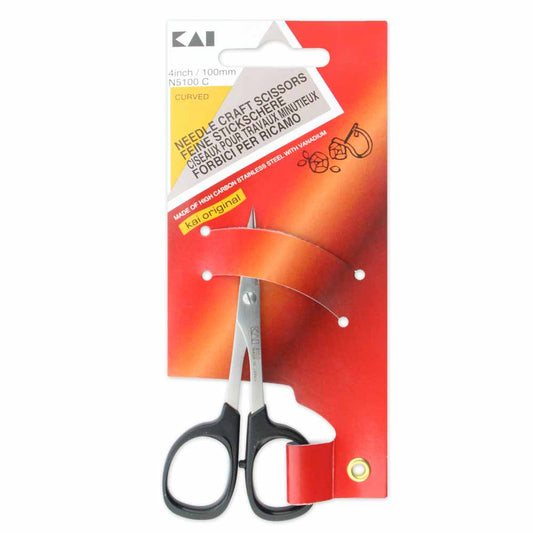 KAI 5100C Needle Craft Scissors Curved Tip 4 in (10 cm)