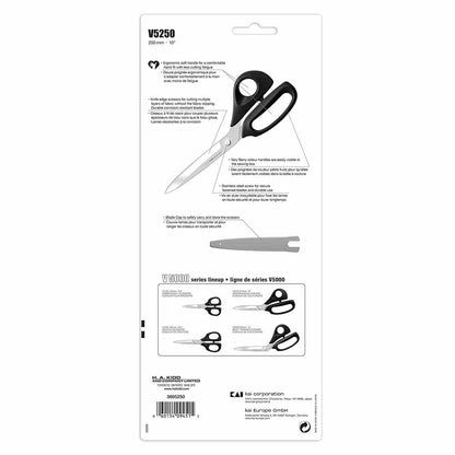 KAI V5250 Dressmaking Shears Very Berry 10 in (25.4 cm) With Blade Cap